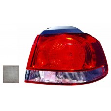 Volkswagen Golf 2009-2013 Outer (Wing) Red/Clear (Replaces Valeo) Rear Light Unit Driver Side